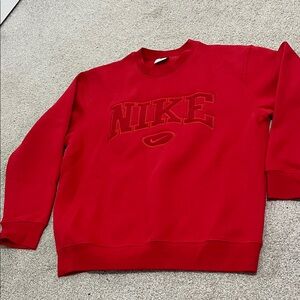 Nike Men's Bold Red Crewneck Sweater